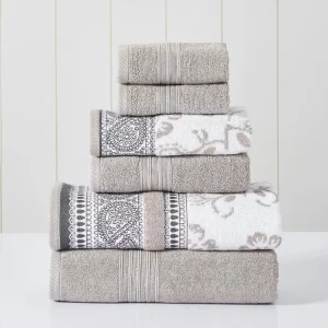 Modern Threads 6 Piece Towel Set in Ophelia Fawn