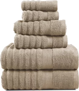 LANE LINEN Luxury Ribbed Bath Towels